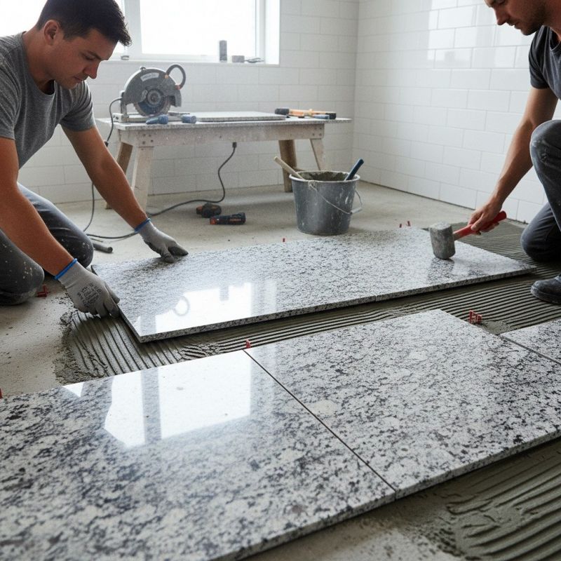 Granite Floor Installation in Kansas City, KS